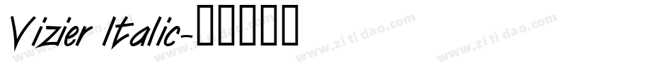 Vizier Italic字体转换